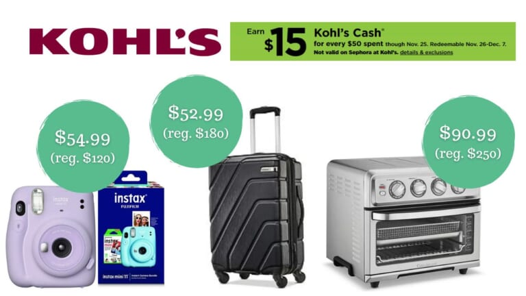 $54.99 FujiFilm Instax Mini Camera Bundle & More Kohl’s Deals