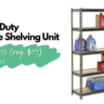 Heavy-Duty 5-Shelf Storage Unit $49.98 (reg. $99)