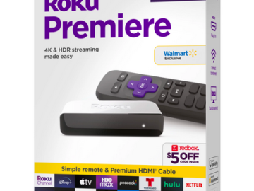 Roku Premiere 4K/HDR Streaming Media Player only $19!