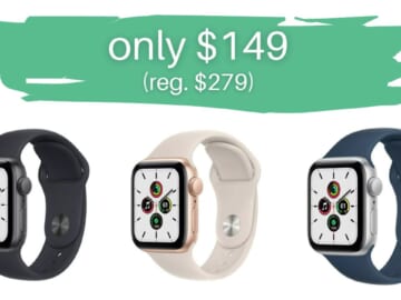 Apple Watch SE (1st Gen) GPS $149 (Reg. $279)!!