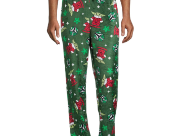 Walmart Black Friday! Star Wars Men’s Holiday Grogu Sleep Pants for only $7! – 8 patterns are available!