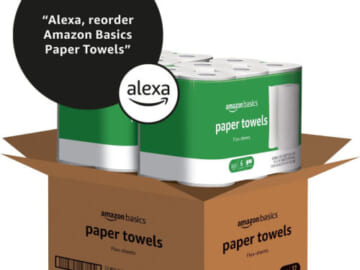 12-Pack 150-Flex Sheet Rolls Amazon Basics 2-Ply Paper Towels as low as $11.63 Shipped Free (Reg. $20.49) – $0.97/ Roll or $0.01/2-Ply Flex Sheet