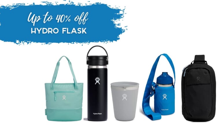 40% off Hydro Flask Tumblers and Lunch Boxes