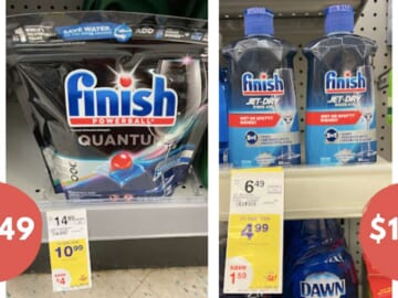 Finish Dish Detergent & Dishwasher Cleaner Deals at Walgreens