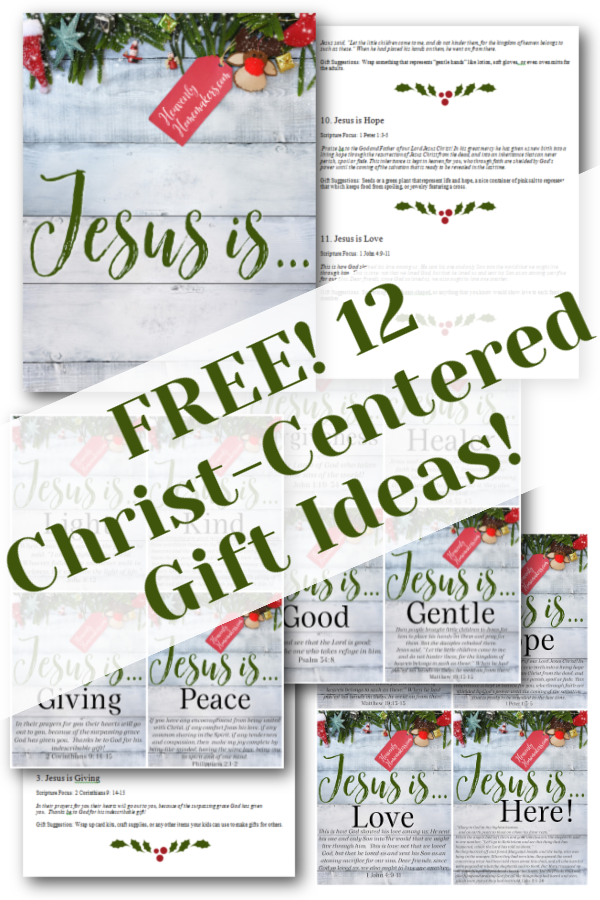 Free Jesus-Centered Christmas Gifts Printable Pack