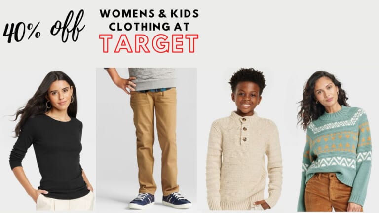 40% off Women’s & Kids Clothing at Target | Today Only!