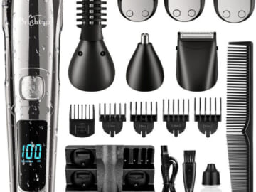 Amazon Cyber Deal! Waterproof Beard Trimmer All in 1 Kit for Men $28.79 Shipped Free (Reg. $59) – for Prime Members! Includes Clippers, Comb, Brush, and More!