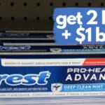 Money Maker Crest Toothpaste at Walgreens!