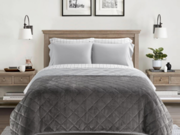 Walmart Black Friday! Dearfoams Velvet Plush 7-Piece Quilt Bedding Set $29 (Reg. $44) – All Sizes – 5 Colors!