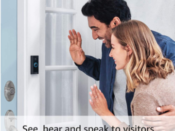 Amazon Cyber Deal! Ring Indoor Cam (Black) bundle with Ring Video Doorbell Wired $74.99 Shipped Free (Reg. $124.98)