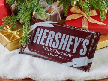 1-Lb HERSHEY’S Milk Chocolate Candy Gift Bar as low as $11.89 Shipped Free (Reg. $30) – Gluten Free!