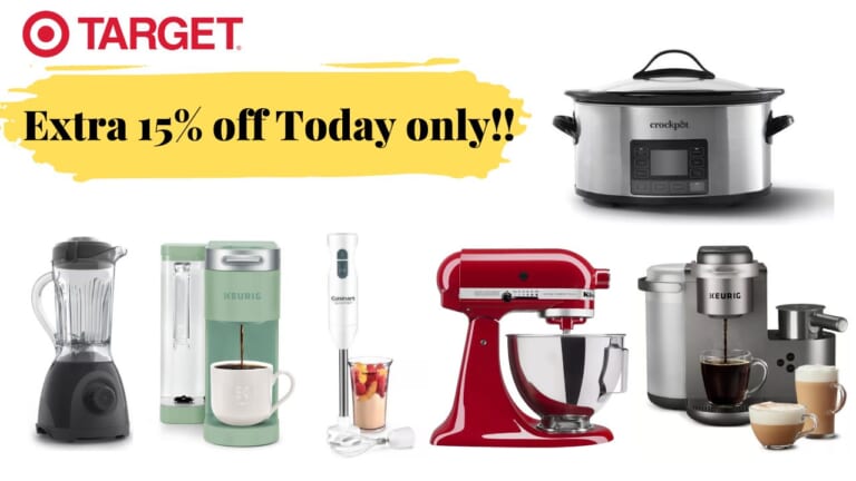 Extra 15% off Small Kitchen Appliances at Target | Today Only!