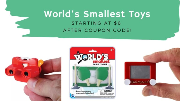 50% Off World’s Smallest Toys + 20% Off Kohl’s Coupon!