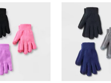 Cat & Jack Kid’s 3-Pack Gloves only $3 at Target!