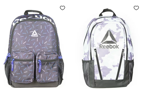 Reebok Backpacks only $10!