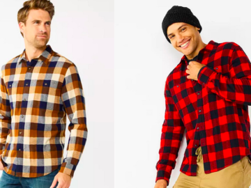 Men’s Sonoma Goods For Life Flannel Button-Down Shirts only $13.99 at Kohl’s!