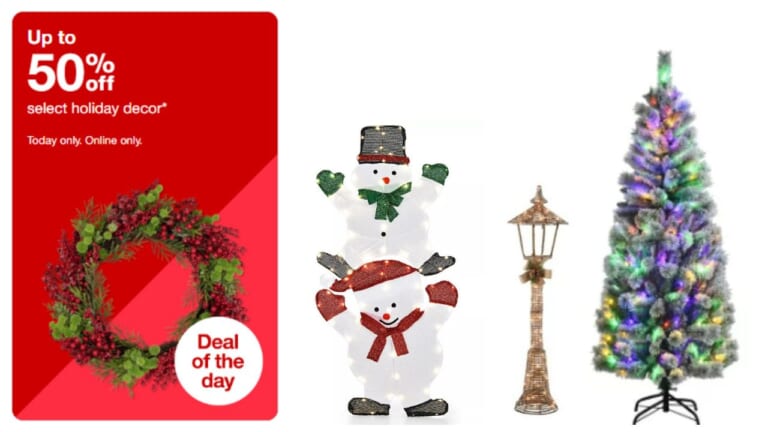 50% Off Holiday Decor at Target