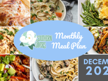 Southern Savers FREE December 2022 Monthly Meal Plan