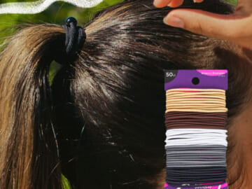 FOUR 50-Count Goody Ouchless 2mm Elastic Hair Ties as low as $3.22 PER 50-Count (Reg. $6.17) – $0.06 each, for Fine to Medium Hair +  Buy 4, save 5%