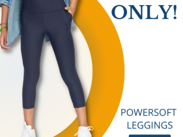 Today Only! Girl’s Powersoft Leggings $10 (Reg. $29.99) + for Women!