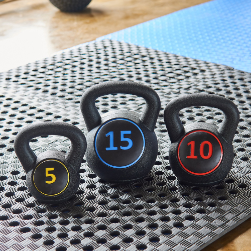 Wide Grip 3-Piece Kettlebell Exercise Fitness Weight Set $19.99 (Reg. $29.99) – Rust- free!