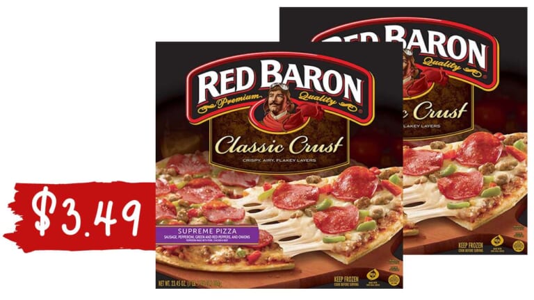 $3.49 Red Baron Frozen Pizzas