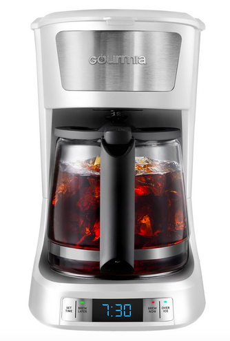 Gourmia 12 Cup Programmable Hot & Iced Coffee Maker only $15!