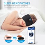 Bluetooth Sleep Eye Mask /Wireless Headphones from $16.94 After Coupon (Reg. $23) – With built in microphone, Up to 9 hours playtime!