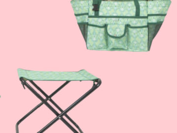 Folding Gardening Stool & Detachable Tote Bag Set $15 (Reg. $30) – 2 Colors! + 23-Piece Gardening Tool Set with Carrying Case only $10 (Reg. $15)