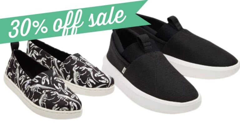 TOMS Coupon Code | Extra 30% Off Sitewide, Even Sale!