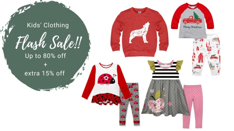 Flash Sale | Up to 80% Off Kids’ Clothing