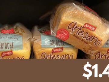 $1.42 Sara Lee Artesano Bread at Publix