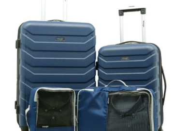 Wrangler 4-Piece Hardside Spinner Luggage Set only $73 shipped!