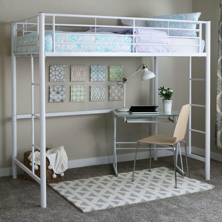 Walker Edison Timothee Urban Industrial Metal Twin over Loft Bunk Bed, Twin Size $96.99 Shipped Free (Reg. $375) – FAB Ratings!