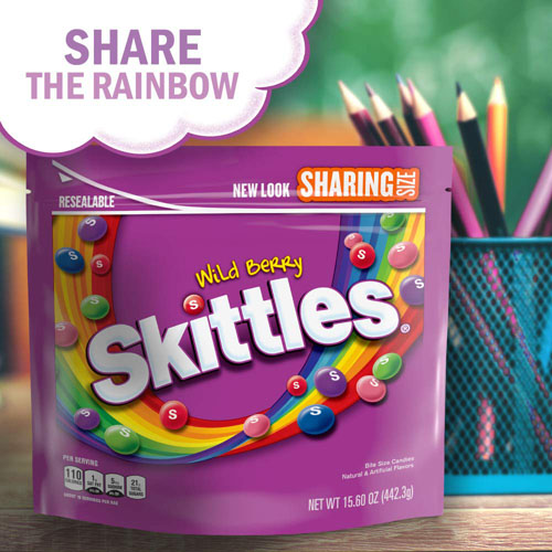 FOUR Skittles Sharing Size Bag, 15.6 oz as low as $2.87 EACH After Coupon (Reg. $6.38) + Free Shipping + Buy 4, save 5%