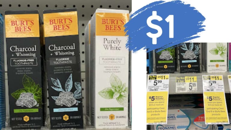 $1 Burt’s Bees Adult Toothpaste at Walgreens