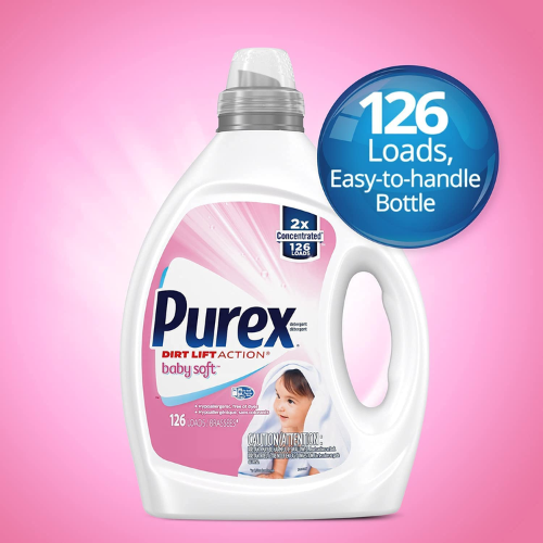 126-Loads Purex Baby Soft Scent Concentrated Liquid Laundry Detergent as low as $10.49 After Coupon (Reg. $20) + Free Shipping! 8¢/Load!