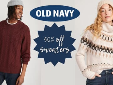 Old Navy | 50% Off Sweaters For Everyone