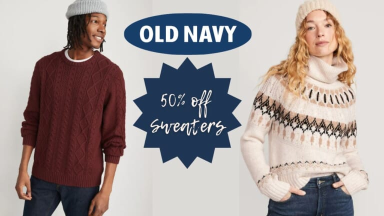 Old Navy | 50% Off Sweaters For Everyone