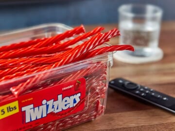 5 lb Container Twizzlers Strawberry Flavored Chewy Candy as low as $9.44 Shipped Free (Reg. $20) – 33K+ FAB Ratings!