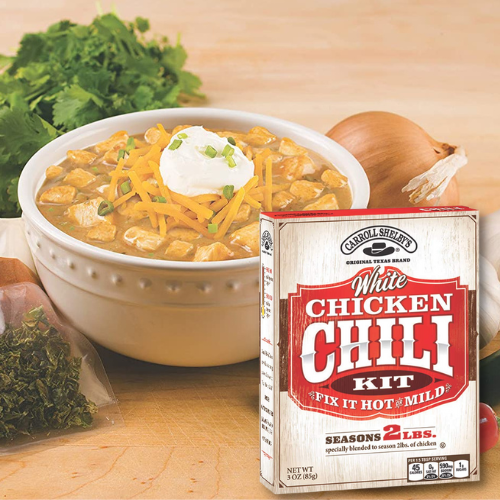 8-Pack Carroll Shelby’s White Chicken Chili as low as $12.90 After Coupon (Reg. $21.66) + Free Shipping – $1.61/3oz box!