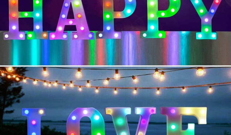 Save 15% on LED Marquee Letter Lights with Remote $13.59 After Coupon (Reg. $16) – 16K+ FAB Ratings! Multiple Letter Options