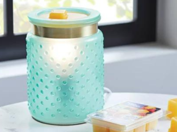 Better Homes & Gardens Full Size Wax Warmer, Hobnail $10 (Reg. $16.48) – No flame or soot residue!