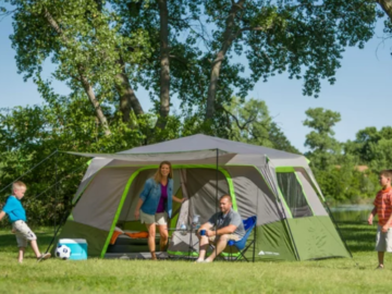 11-Person Ozark Trail Instant Cabin Tent with Private Room $99 Shipped Free (Reg. $170) – 2 Colors!