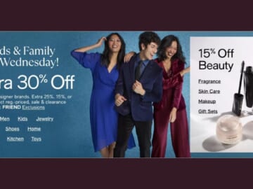 Macy’s | Extra 30% Off + 15% Off Beauty