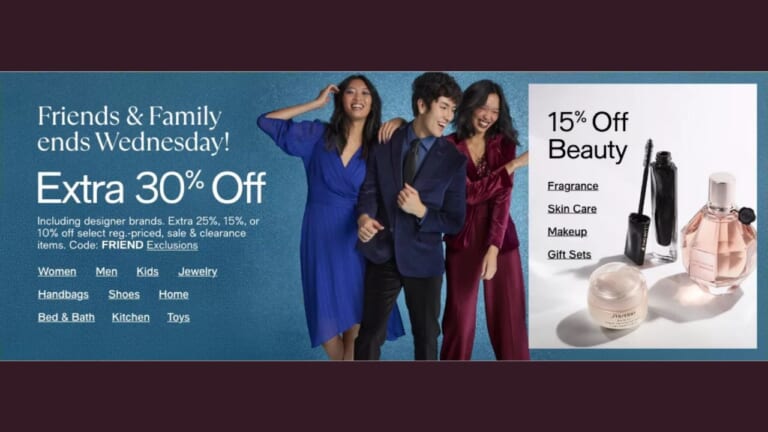 Macy’s | Extra 30% Off + 15% Off Beauty