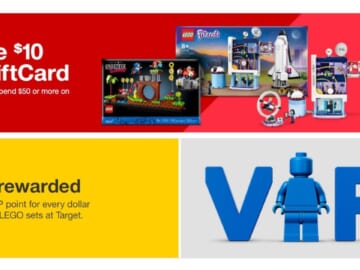 $10 Target Gift Card with $50 LEGO Purchase