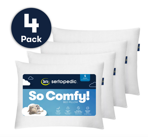 Serta So Comfy Bed Pillows (4 pack) only $24!