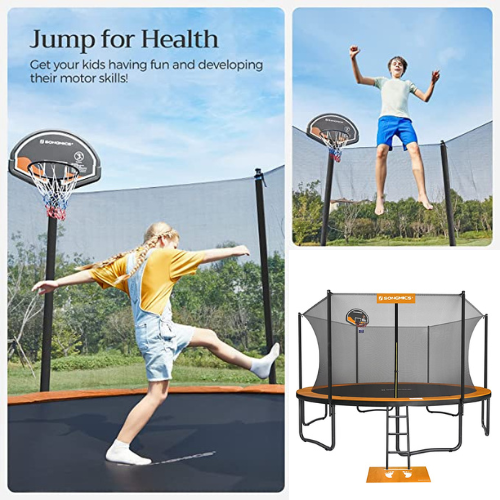 15-Foot Trampoline with Enclosure and Basketball Hoop at $198 After Code (Reg. $330) + Free Shipping – 1.5K+ FAB Ratings!