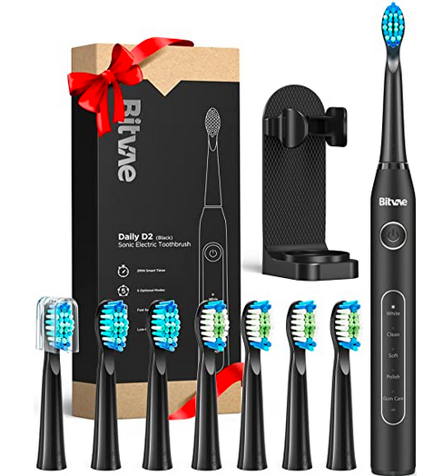 *HOT* Rechargeable Electric Toothbrush with 8 Heads only $10.74!